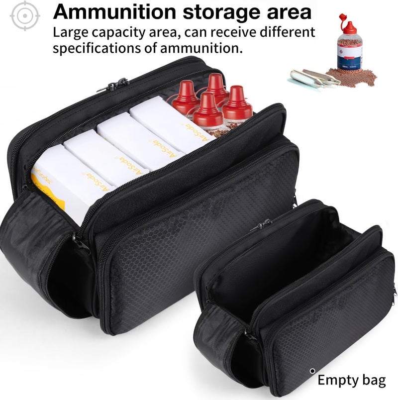 YUMTIM CO2 Cartridges Storage Case Compatible with Crosman, Umarexss, Air Gun Case Perfect for Air Guns CO2 Cartridges 4.5mm Coated BBs Storage and Transportation, Protective Storage Bag, Indoor Outdoor - Image 3